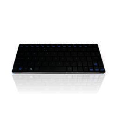 Ceratech Sleek Rechargeable Bluetooth Keyboard - Windows Layout - Black